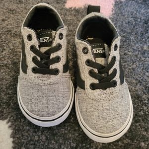 Vans Grey & Black Toddler Size 5